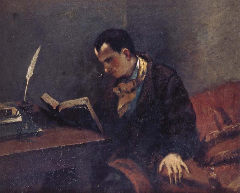 Gustave Courbet Portrait of Baudelaire oil painting image